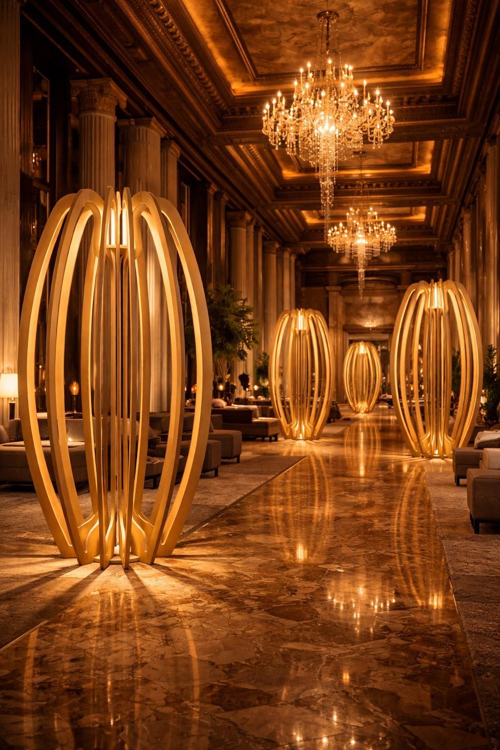 Installazione hall lusso - Bottega Ventisei